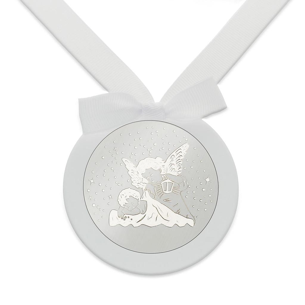 MEDALLA CUNA REDONDA ANGEL PLATA 925MM (copia)