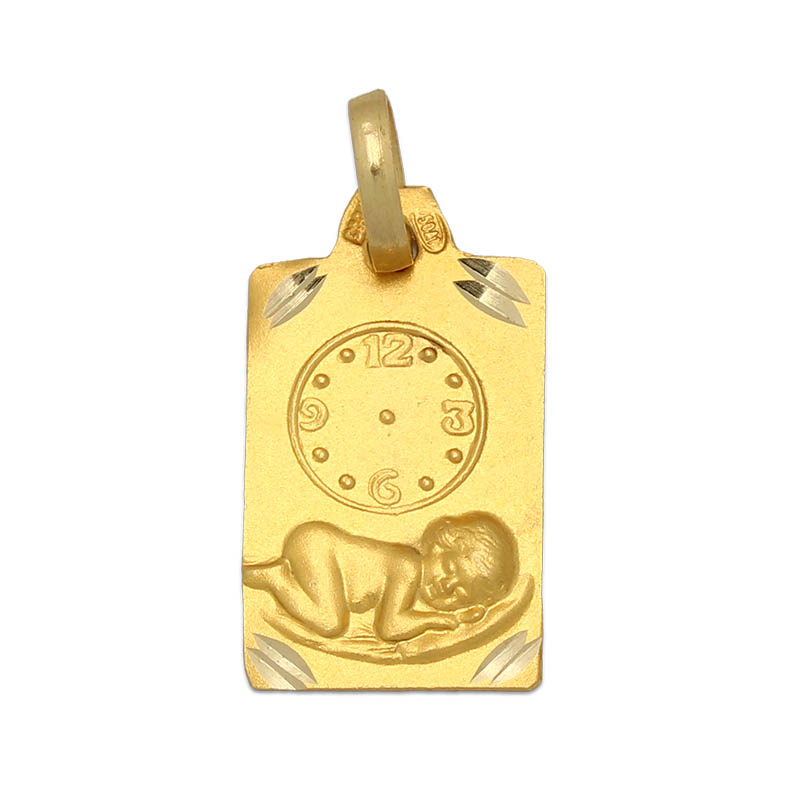 MEDALLA ORO 18KL RELOJ - 11x16 MM