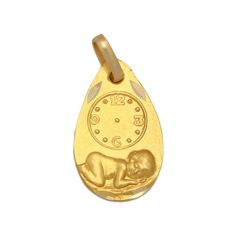 MEDALLA ORO 18KL RELOJ - 11x18MM