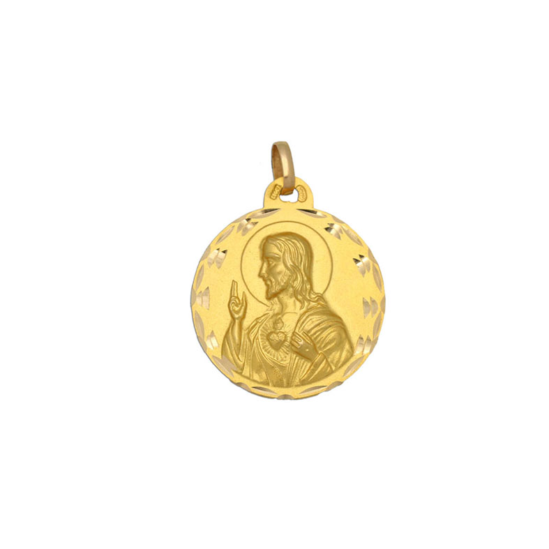 MEDALLA ORO 18KL SAGRADO CORAZON - 13MM