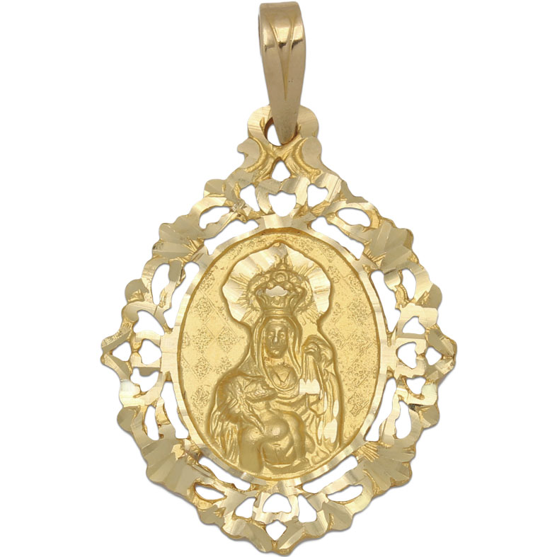 MEDALLA ORO 18KL V. DE LA PIEDAD- 22X30MM