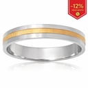 ALIANZA ORO ROSA - ORO BLANCO 18 KL - 4MM