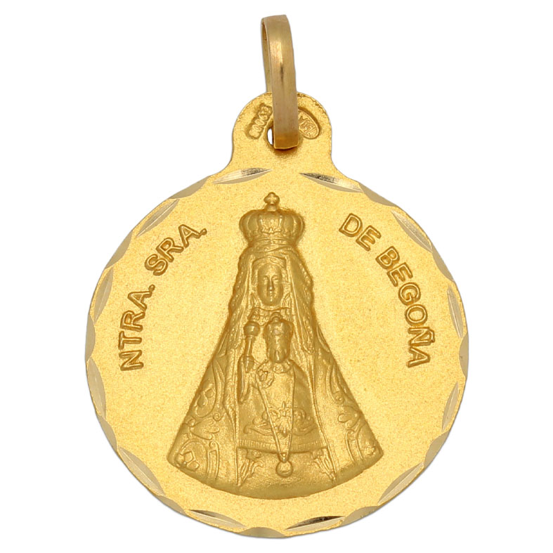 MEDALLA ORO 18KL VIRGEN DE BEGOÑA - 21MM