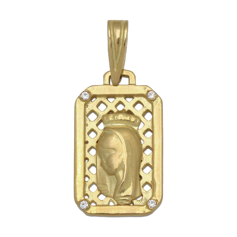 MEDALLA ORO 18KL VIRGEN NIÑA - 11X19MM