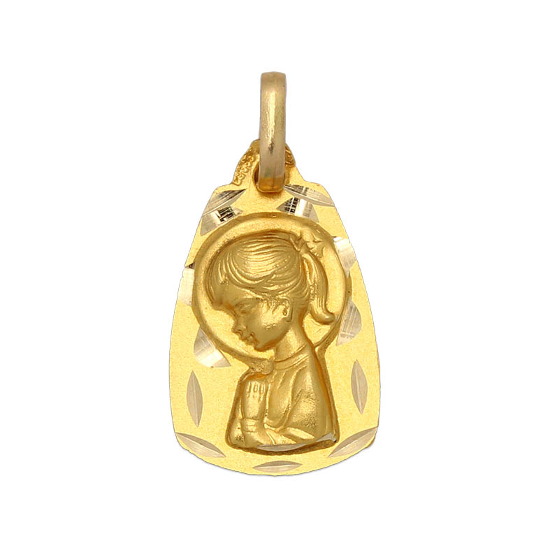 MEDALLA ORO 18KL VIRGEN NIÑA - 11x18MM