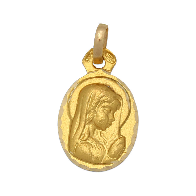 MEDALLA ORO 18KL VIRGEN NIÑA - 12x15MM