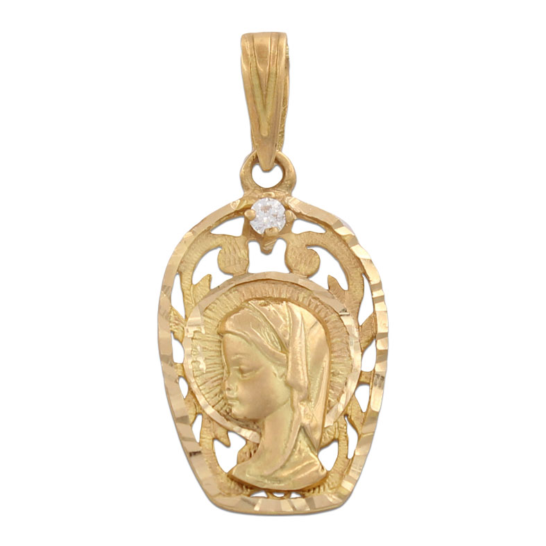 MEDALLA ORO 18KL VIRGEN NIÑA - 13X21MM