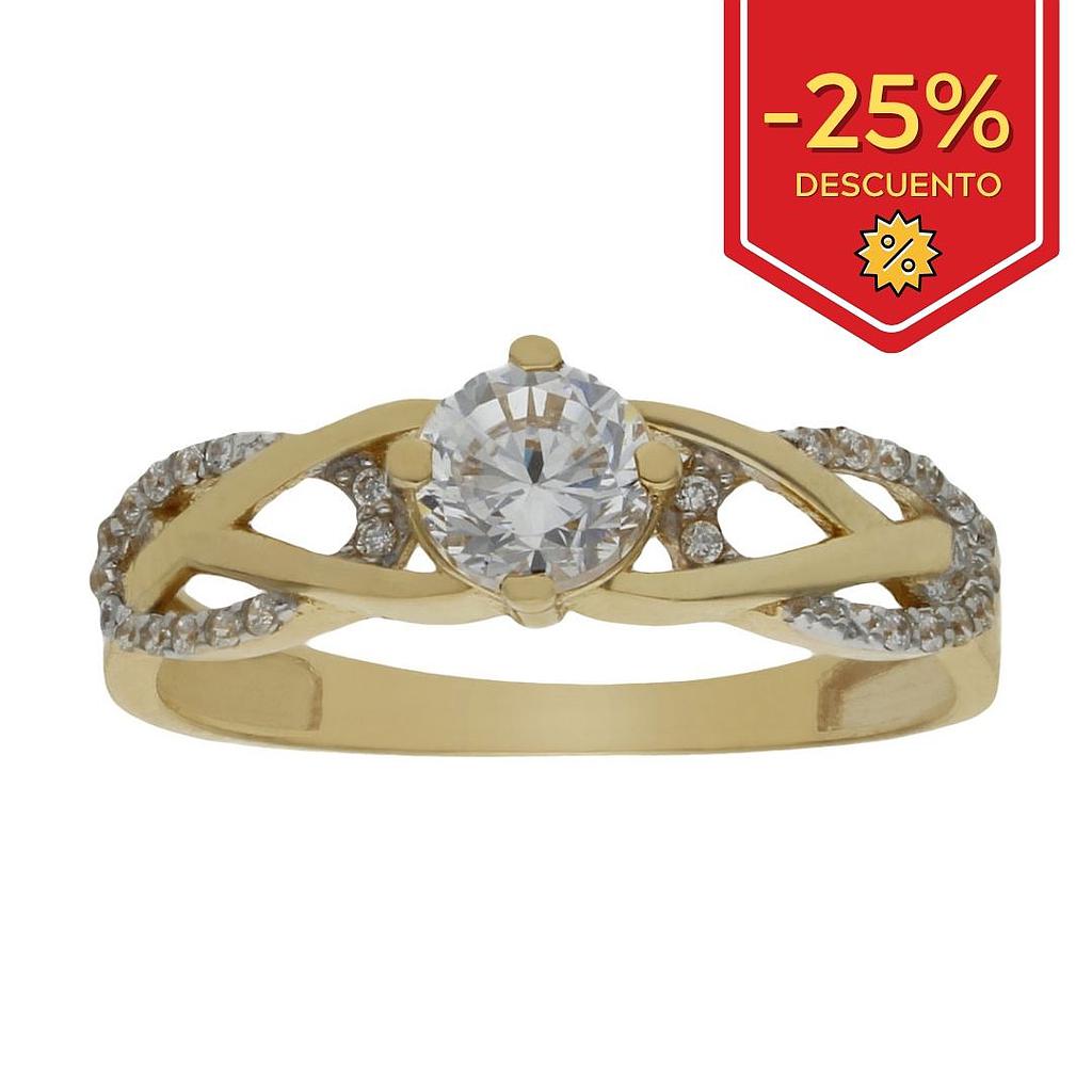 SORTIJA ORO 18KL CIRCONITAS