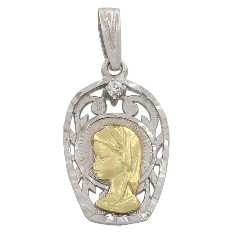 MEDALLA ORO 18KL VIRGEN NIÑA - 13X21MM