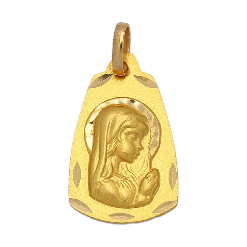 MEDALLA ORO 18KL VIRGEN NIÑA - 13x21MM