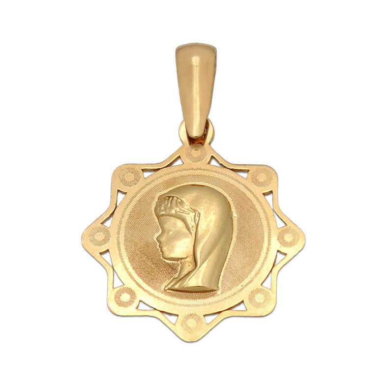 MEDALLA ORO 18KL VIRGEN NIÑA - 16X18 MM