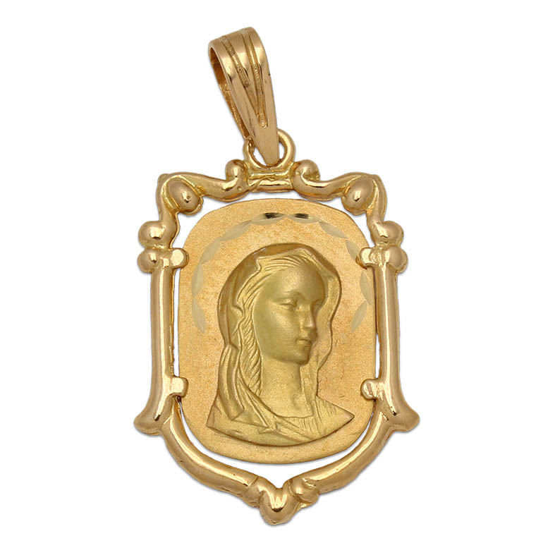 MEDALLA ORO 18KL VIRGEN NIÑA - 17X25MM