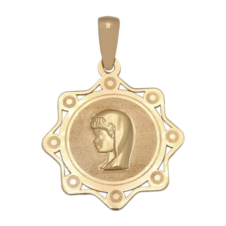 MEDALLA ORO 18KL VIRGEN NIÑA - 19X21MM