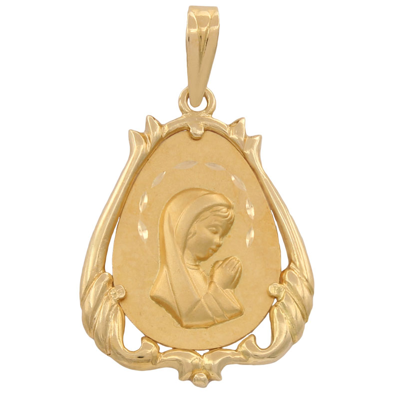 MEDALLA ORO 18KL VIRGEN NIÑA - 19X26MM