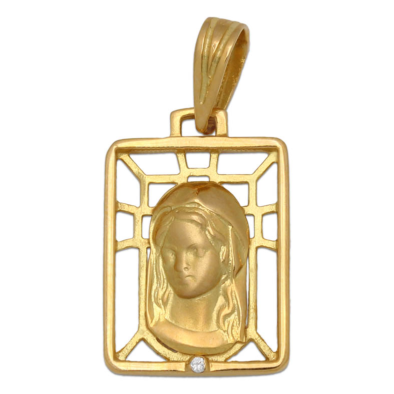 MEDALLA ORO 18KL VIRGEN NIÑA DE 13X19MM