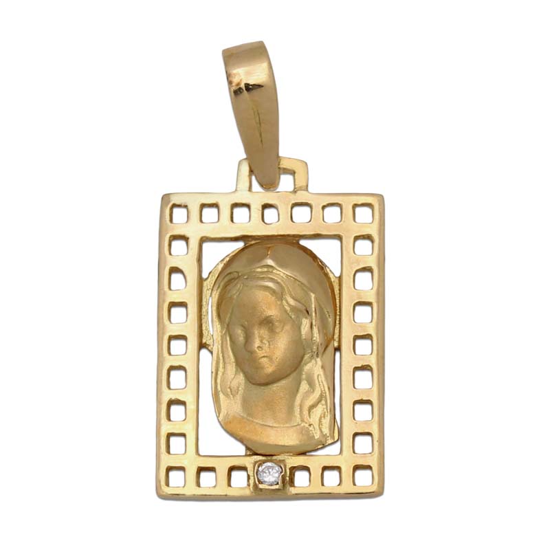 MEDALLA ORO 18KL VIRGEN NIÑA DE 13X20MM