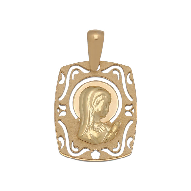 MEDALLA ORO 18KL VIRGEN NIÑA DE 15X18MM