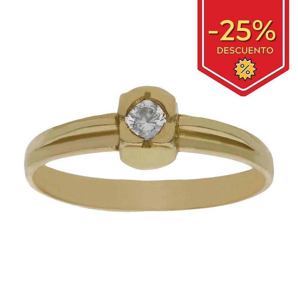 SORTIJA ORO 18KL CIRCONITAS