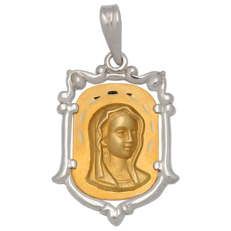 MEDALLA ORO 18KL VIRGEN NIÑA DE 18X26MM