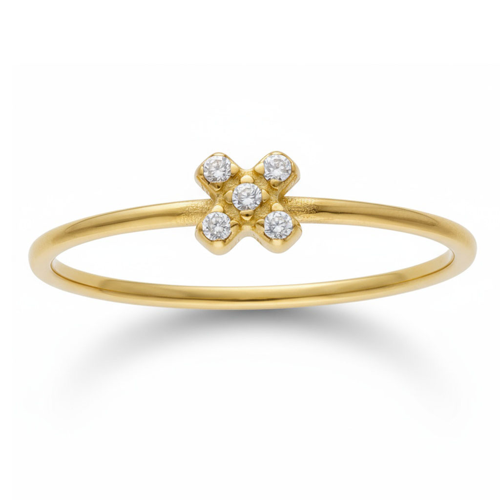 SORTIJA ORO 18KL CIRCONITAS