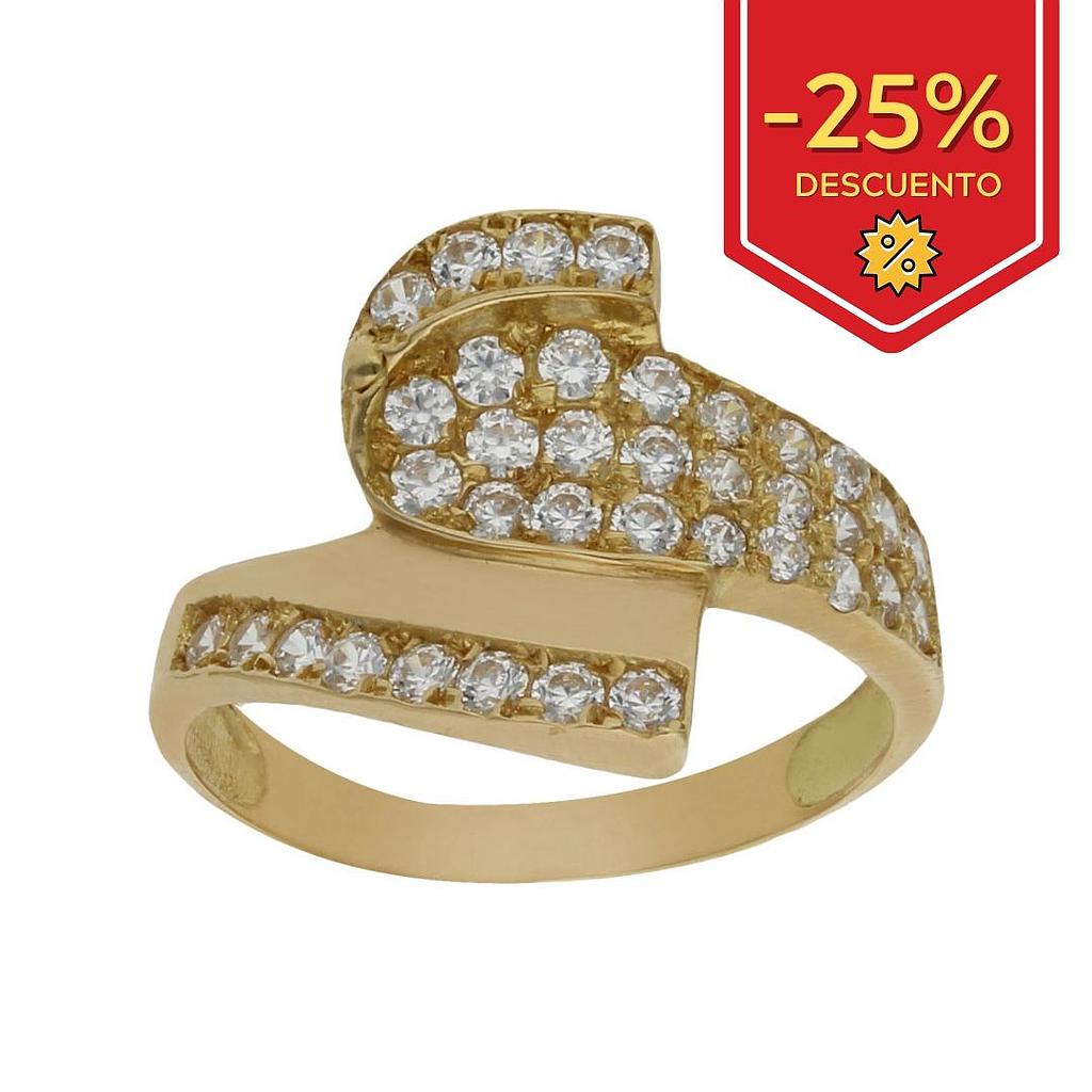 SORTIJA ORO 18KL CIRCONITAS