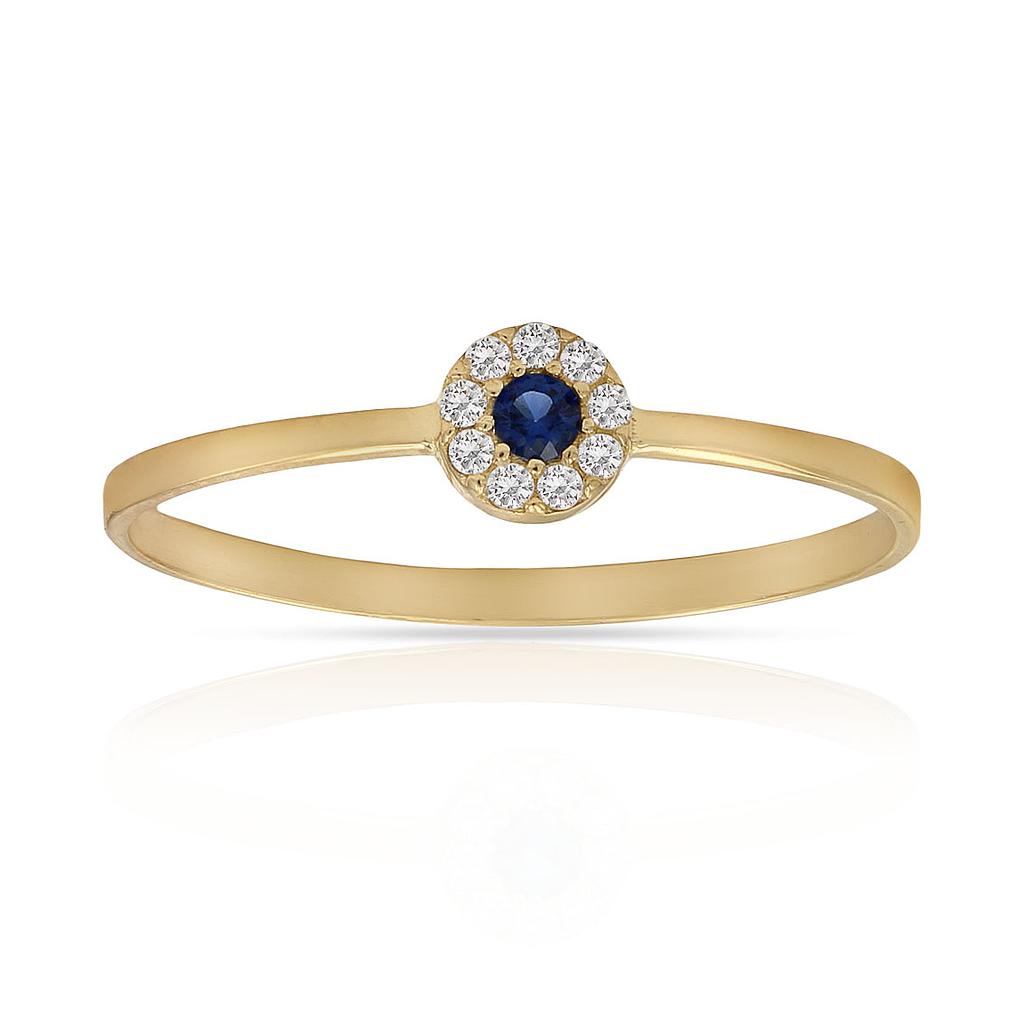 SORTIJA ORO 18KL CRISOPAL AZUL