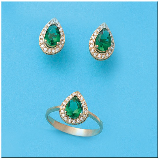 SORTIJA ORO 18KL CRISOPAL VERDE