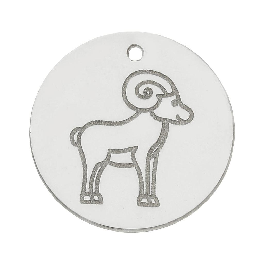 MI HISTORIA - ABALORIO HOROSCOPO ARIES PLATA 925MM