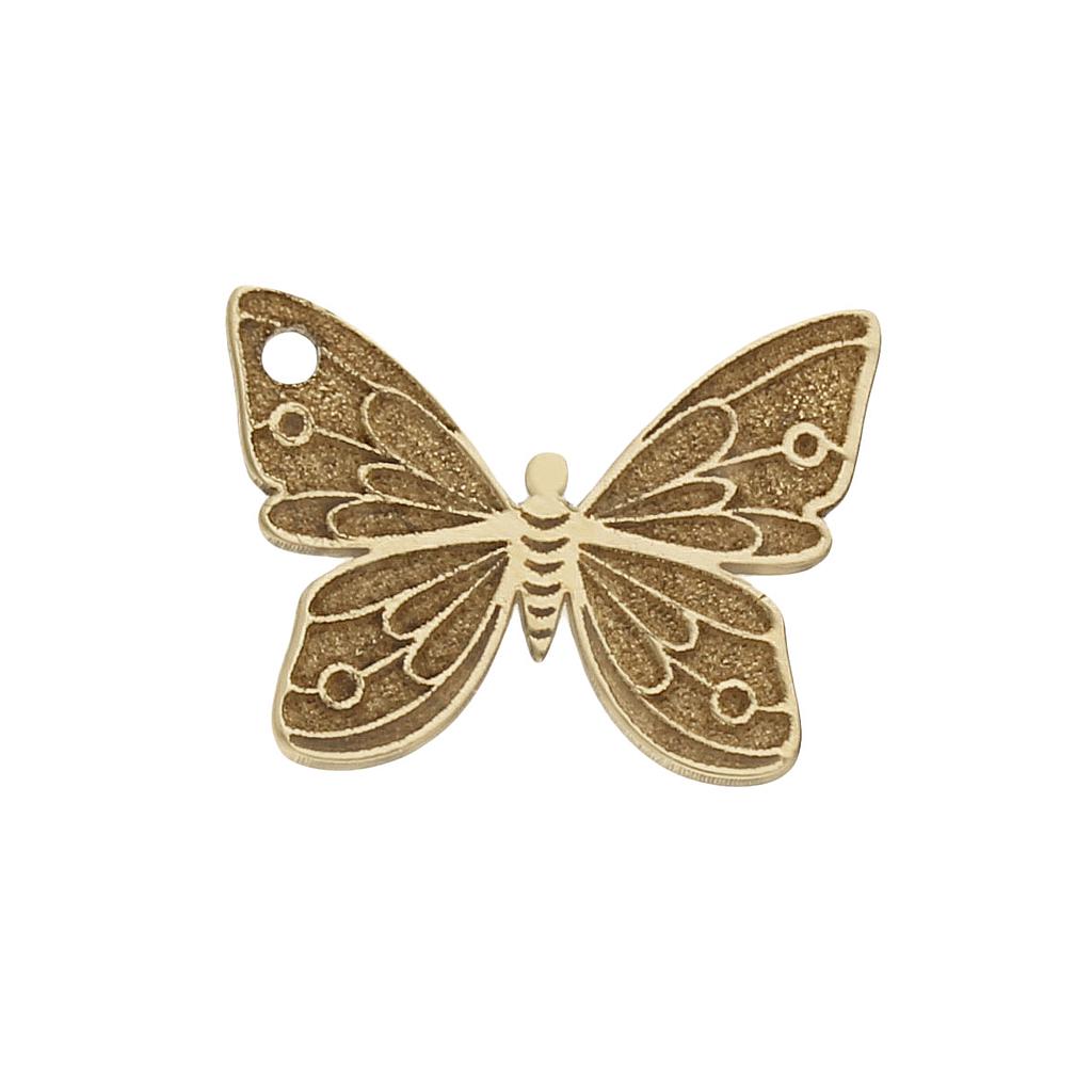 MI HISTORIA - ABALORIO MARIPOSA ORO 18KL