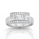 SORTIJA ORO BLANCO 18KL  CIRCONITAS