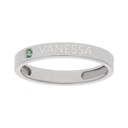 SORTIJA ORO BLANCO 18KL - 1 ANILLO PERSONALIZADO NOMBRE