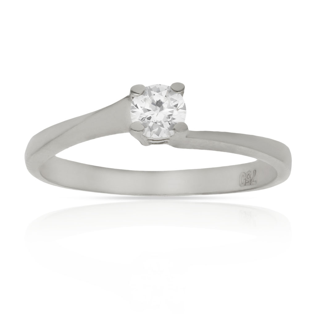 SORTIJA ORO BLANCO 18KL CIRCONITA