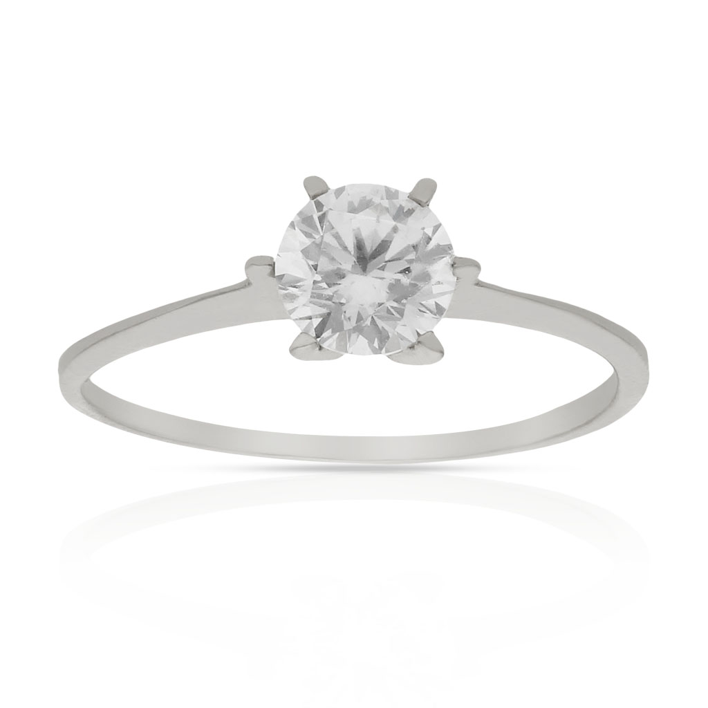 SORTIJA ORO BLANCO 18KL CIRCONITA