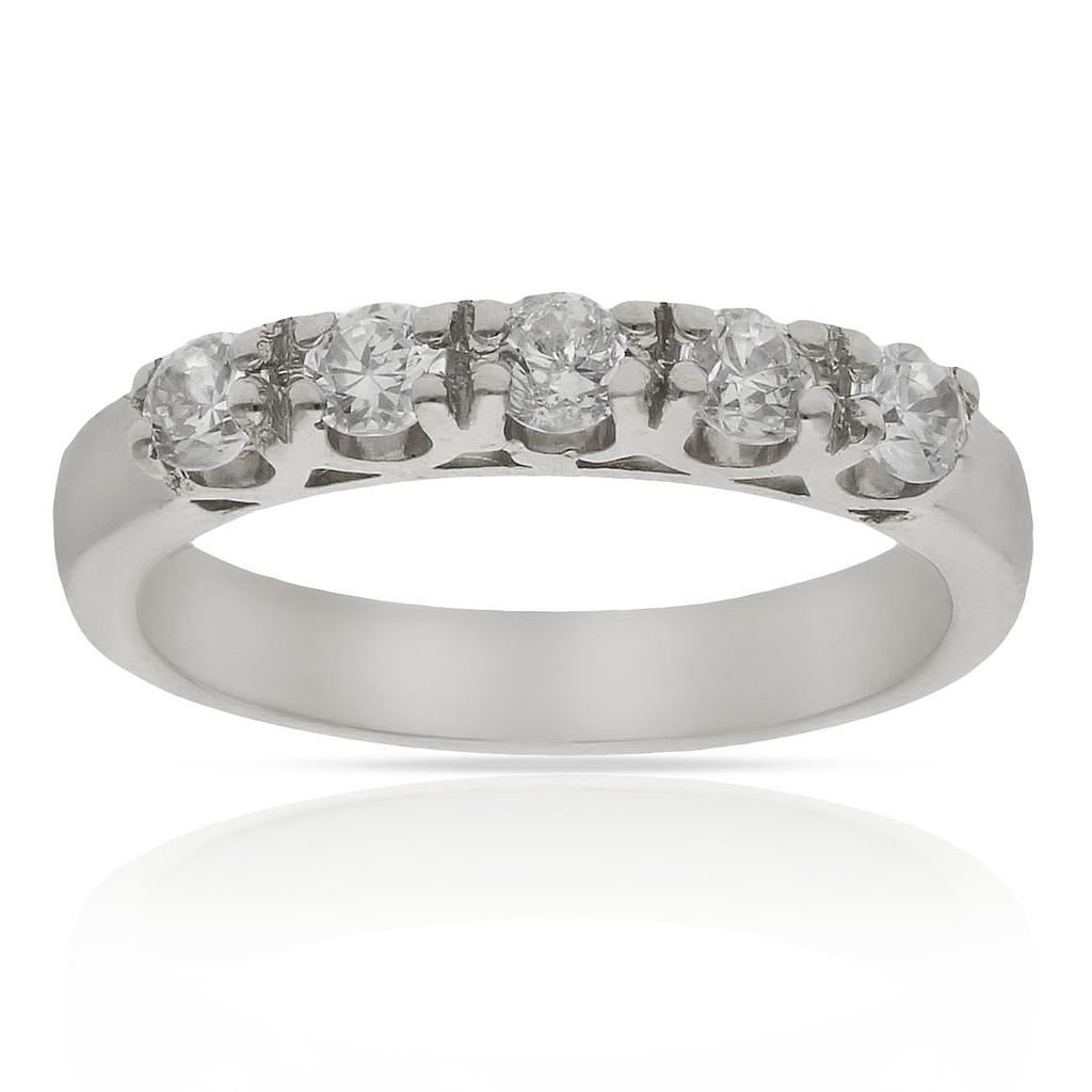 SORTIJA ORO BLANCO 18KL CIRCONITAS