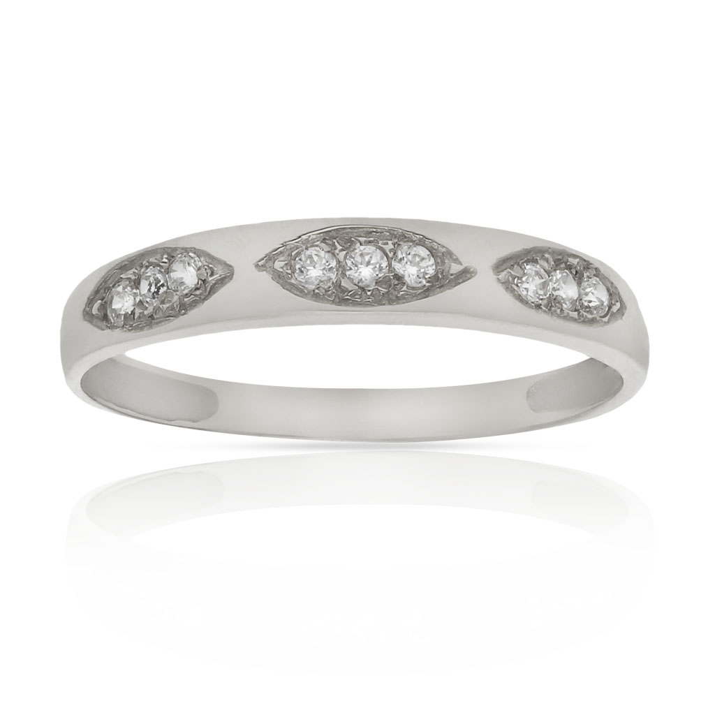 SORTIJA ORO BLANCO 18KL CIRCONITAS