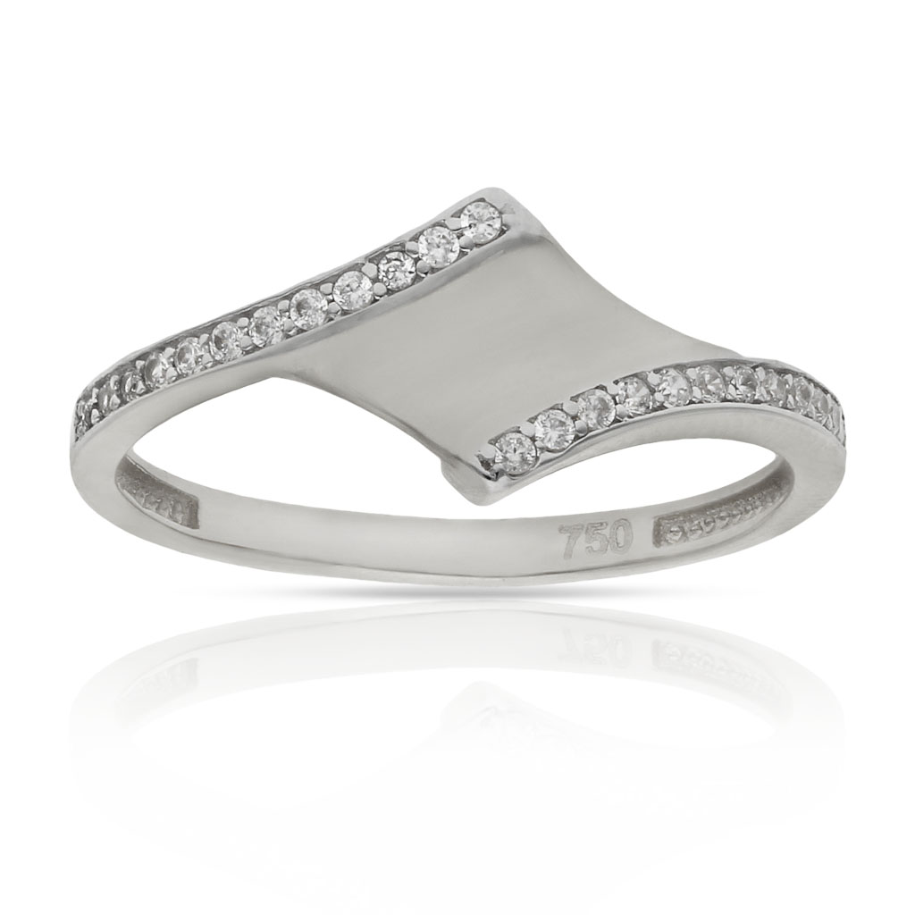 SORTIJA ORO BLANCO 18KL CIRCONITAS