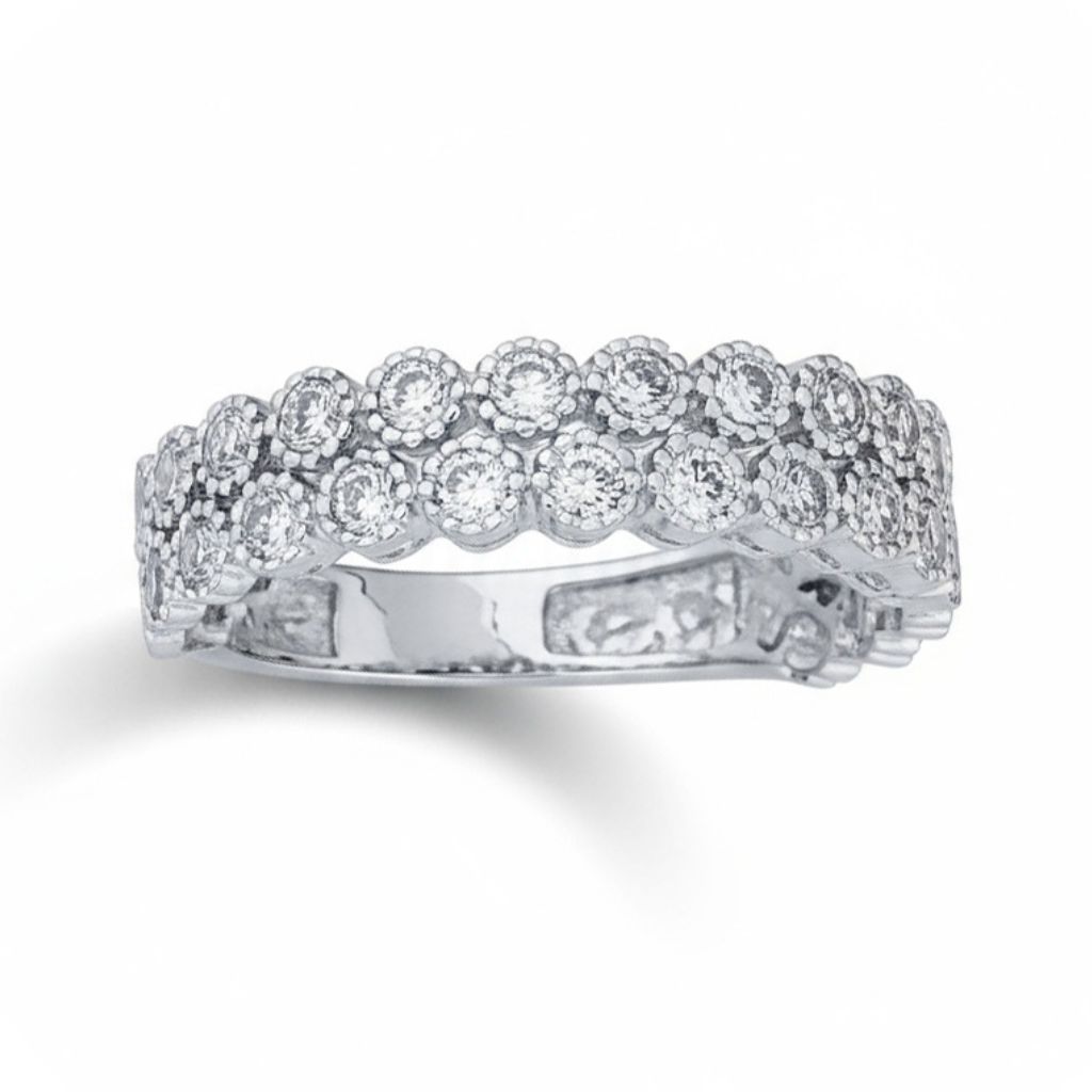 SORTIJA ORO BLANCO 18KL CIRCONITAS