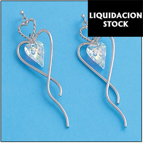 PENDIENTE CORAZON PLATA 925MM