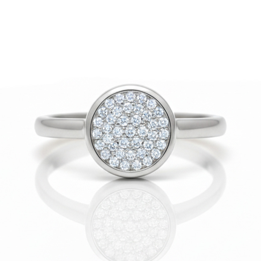 SORTIJA ORO BLANCO 18KL CIRCONITAS