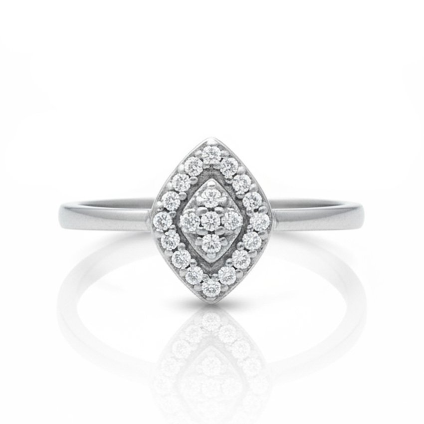 SORTIJA ORO BLANCO 18KL CIRCONITAS