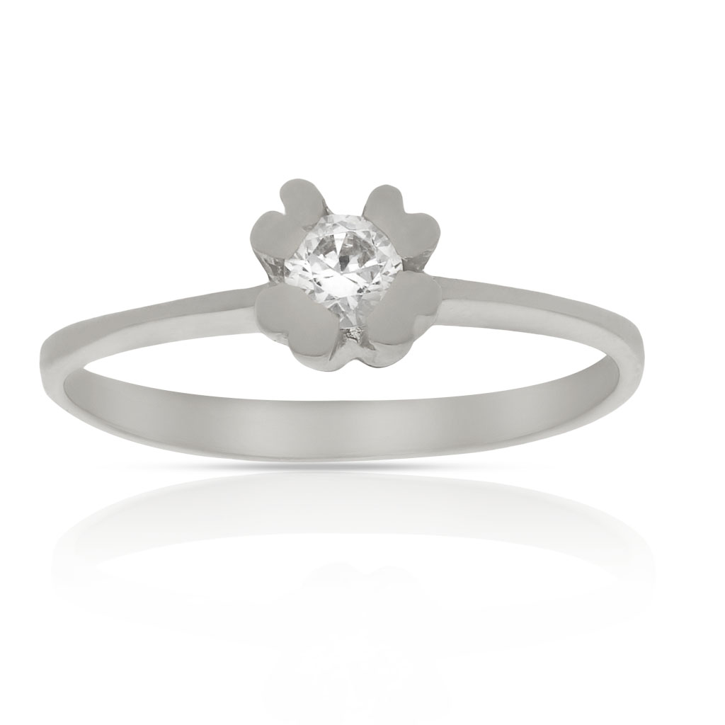 SORTIJA ORO BLANCO 18KL DIAMANTE