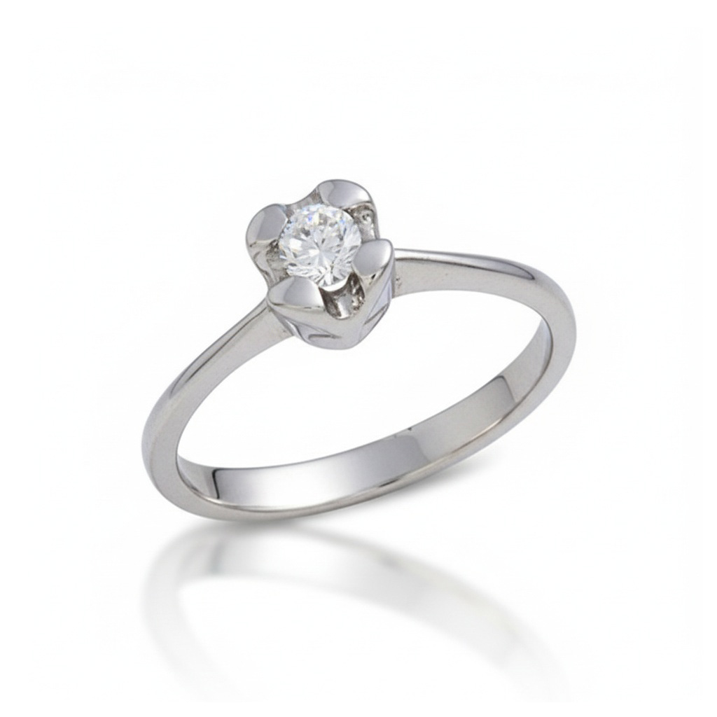 SORTIJA ORO BLANCO 18KL DIAMANTE