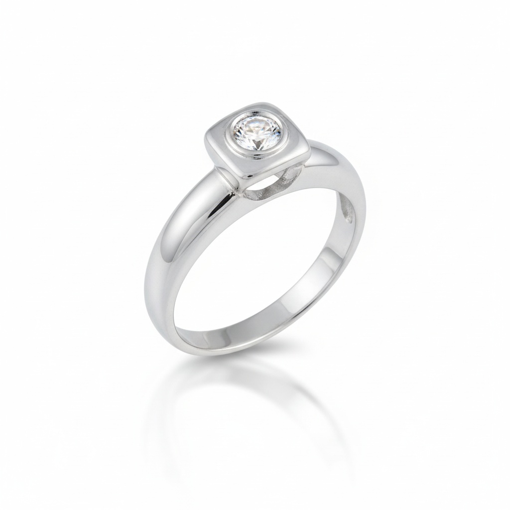 SORTIJA ORO BLANCO 18KL DIAMANTE