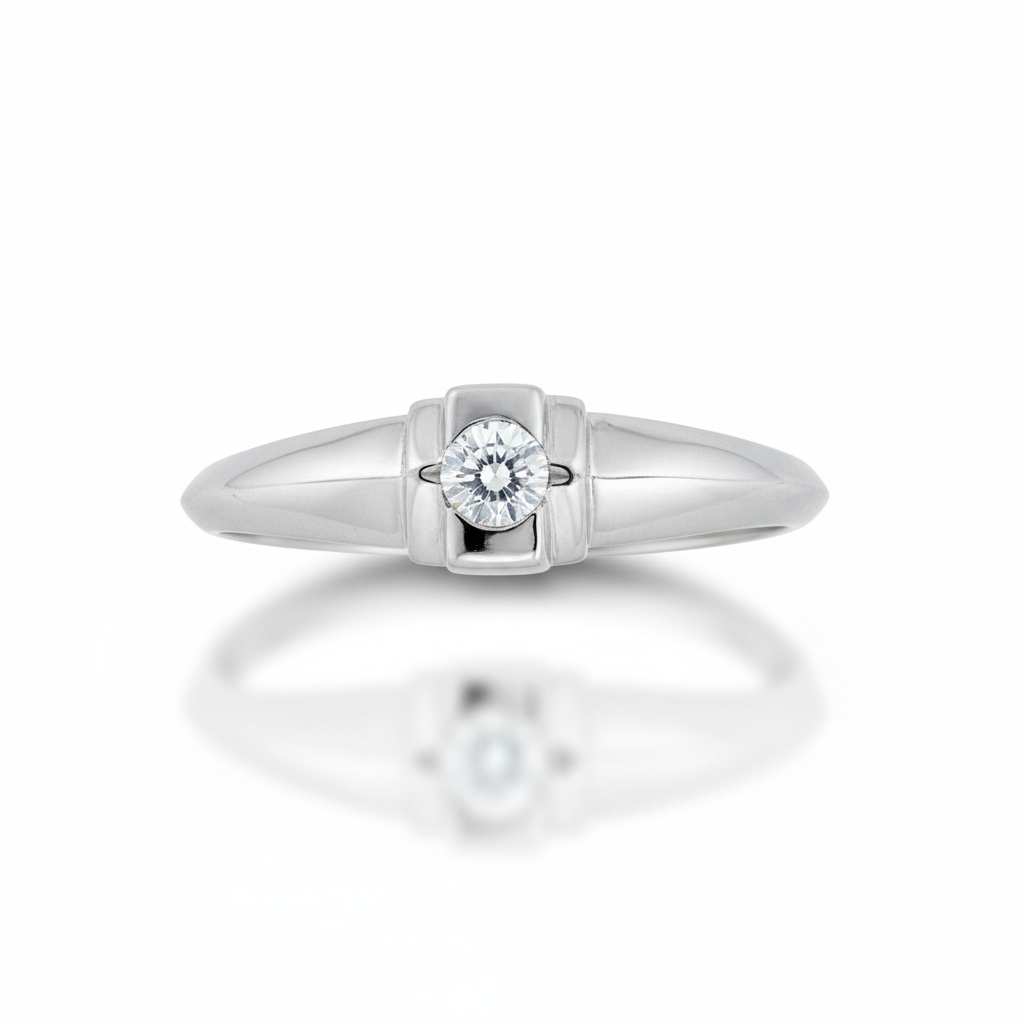 SORTIJA ORO BLANCO 18KL DIAMANTE