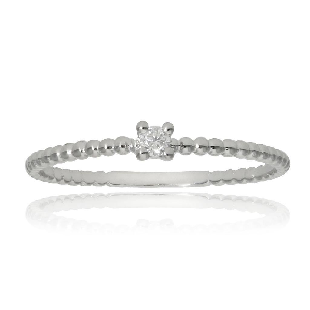 SORTIJA ORO BLANCO 18KL DIAMANTE