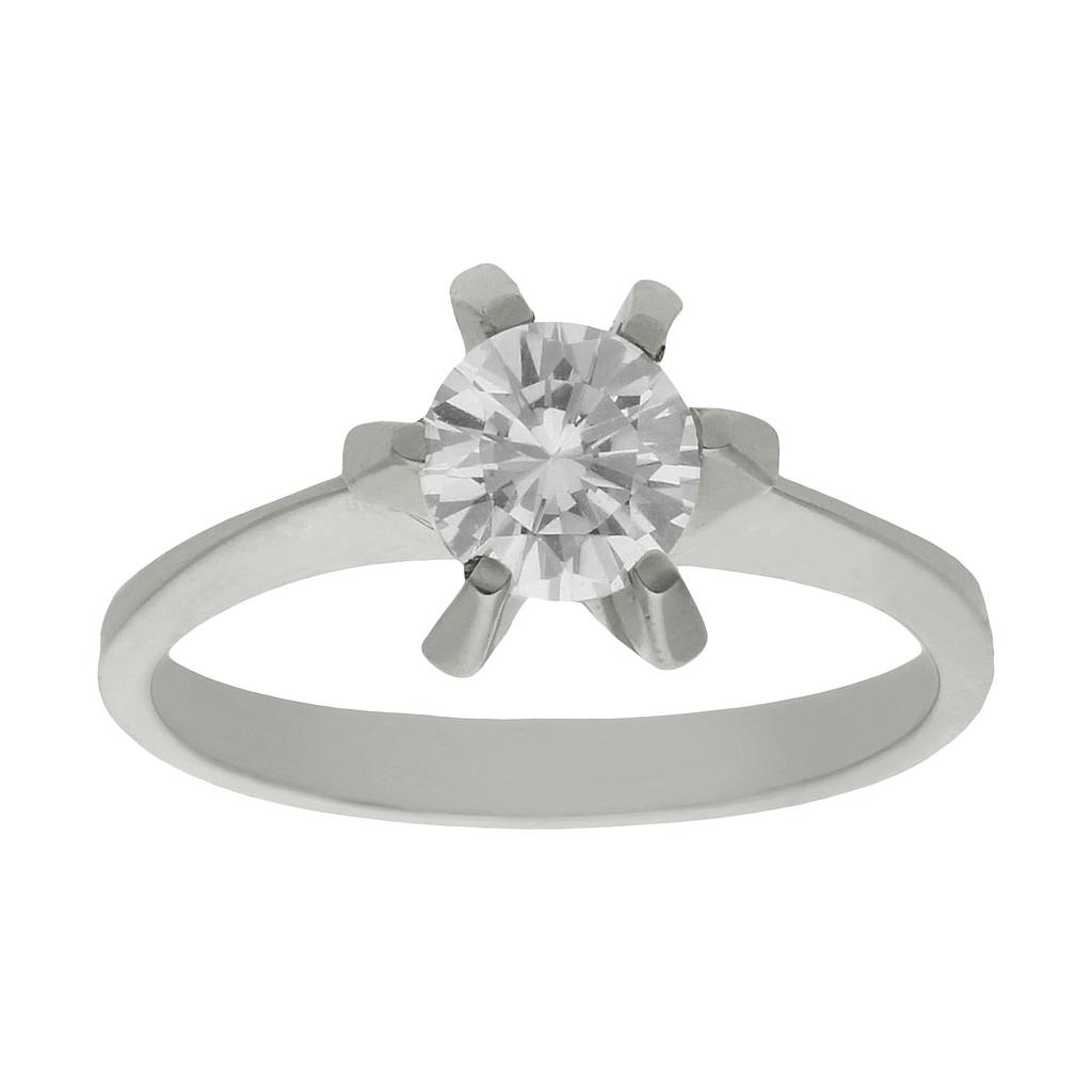 SORTIJA ORO BLANCO 18KL DIAMANTE