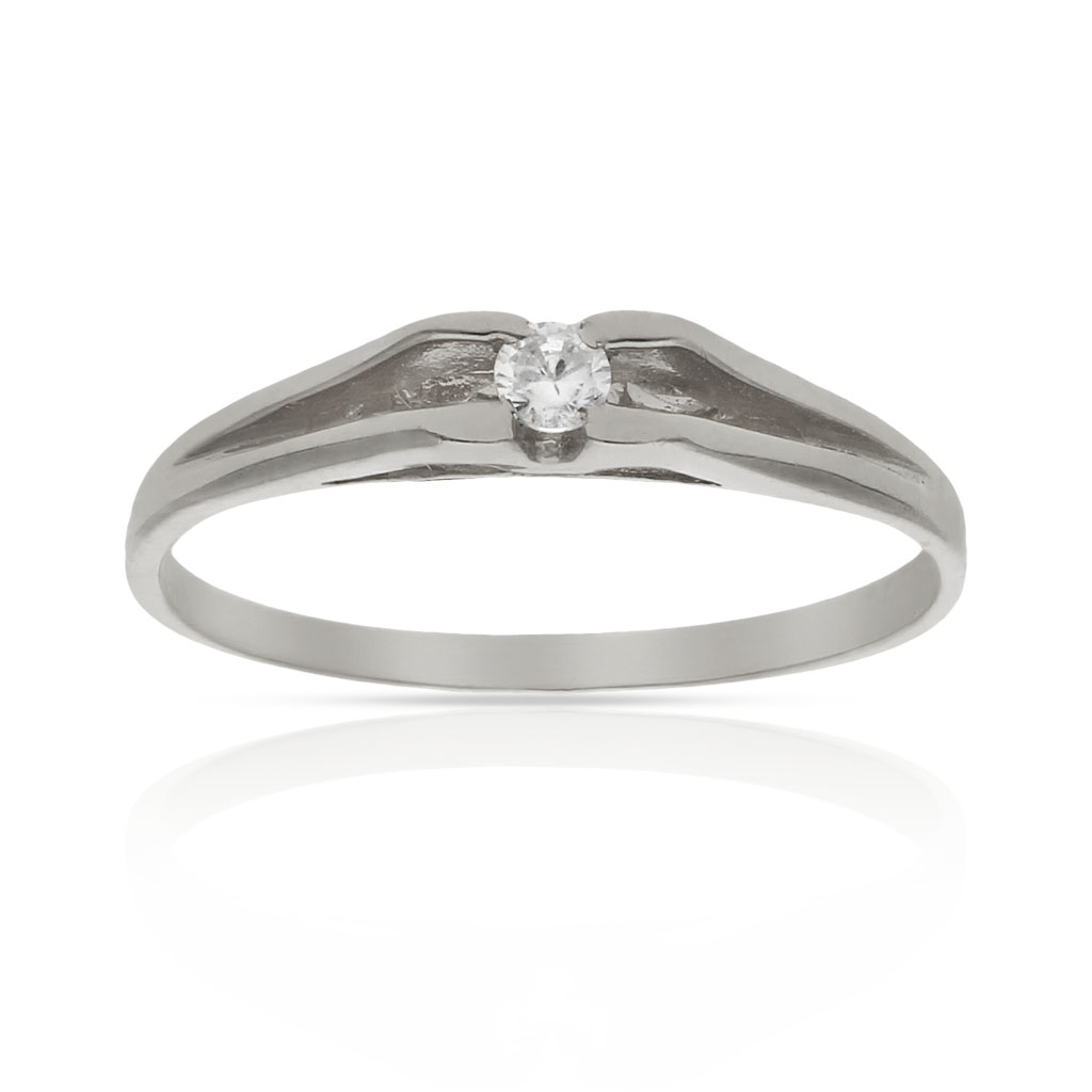 SORTIJA ORO BLANCO 18KL DIAMANTE