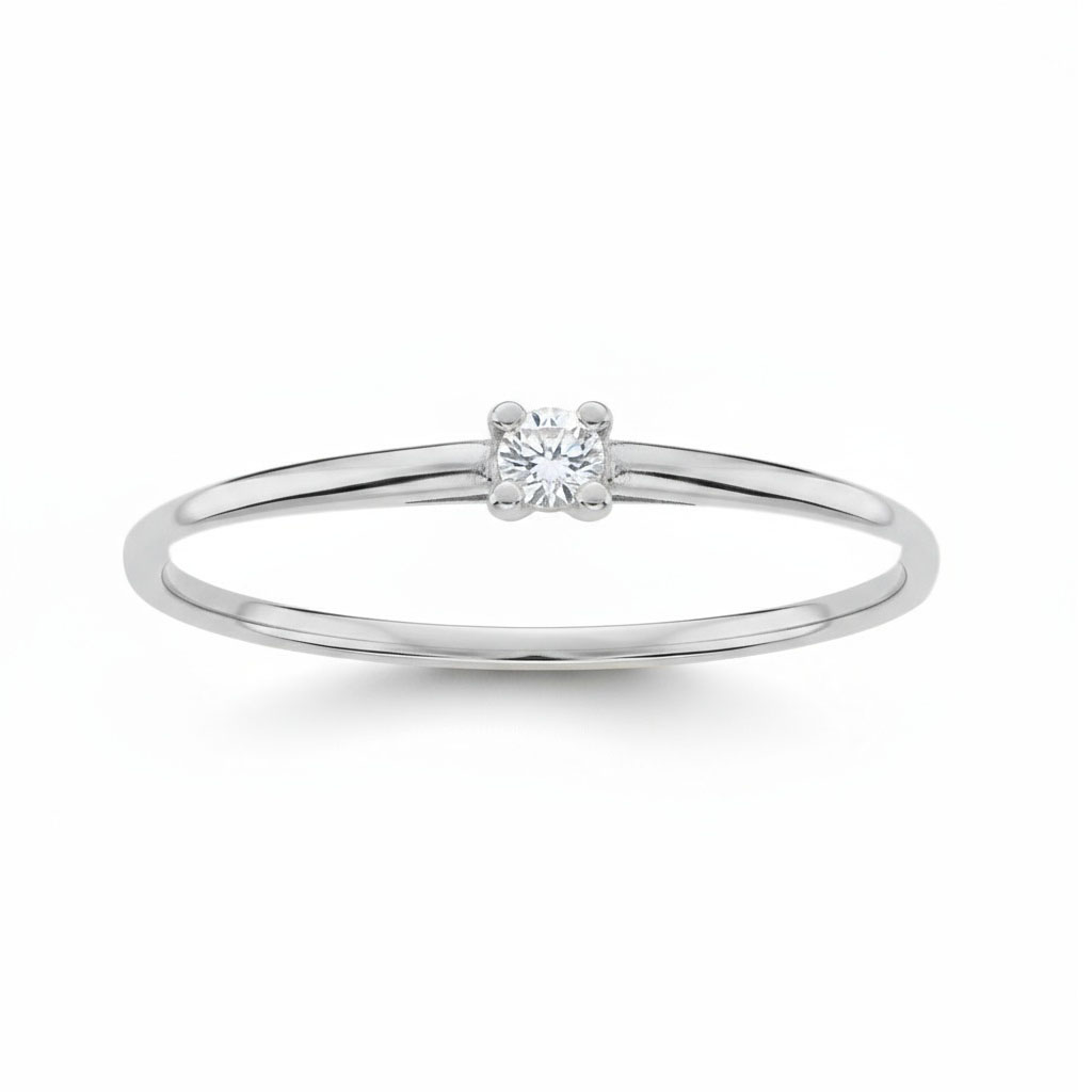 SORTIJA ORO BLANCO 18KL DIAMANTE