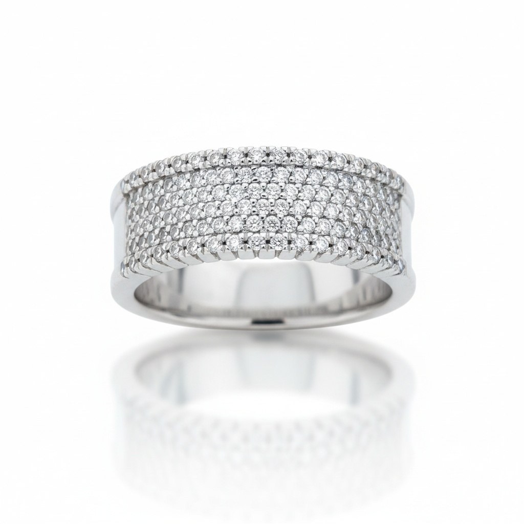 SORTIJA ORO BLANCO 18KL DIAMANTES