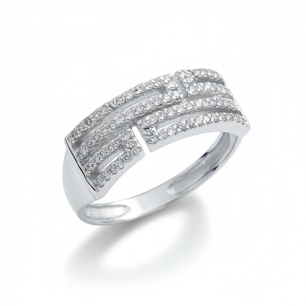 SORTIJA ORO BLANCO 18KL DIAMANTES